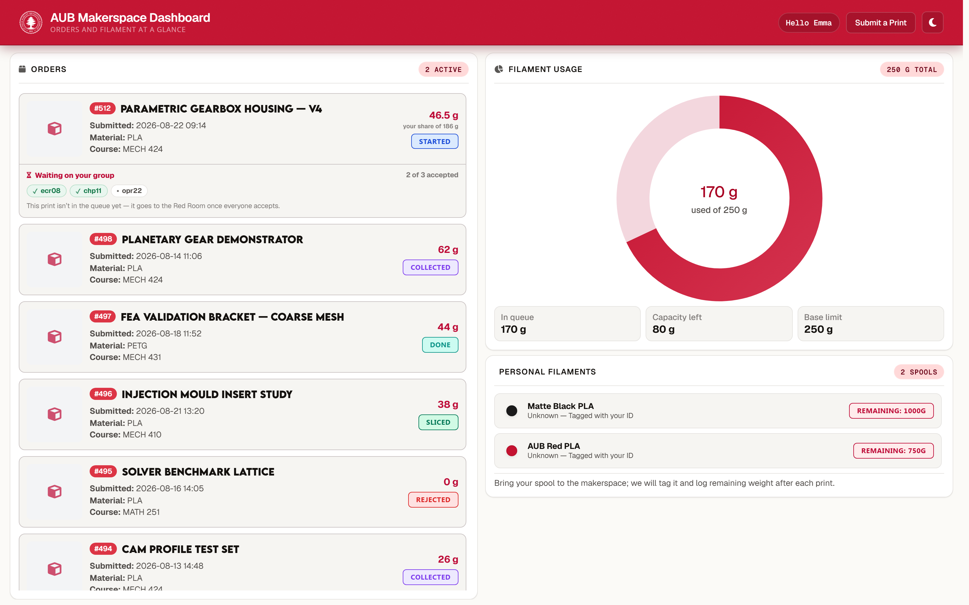 RedRoom student portal
